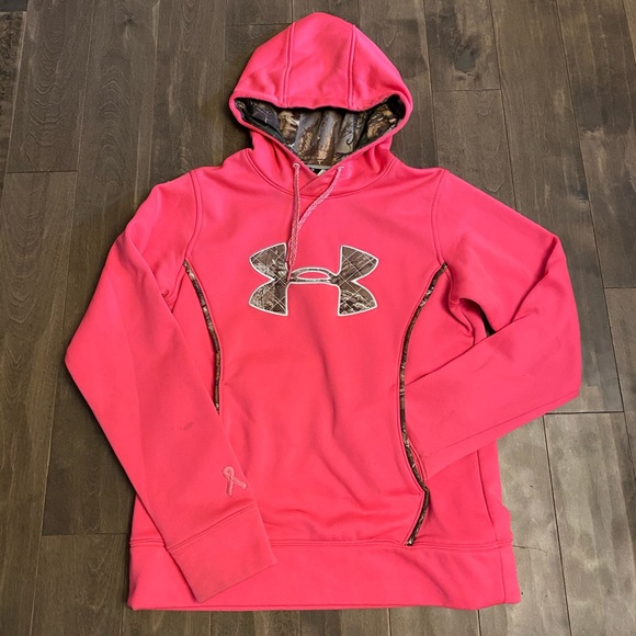 Pink under armour hoodie - Picture 1 of 1